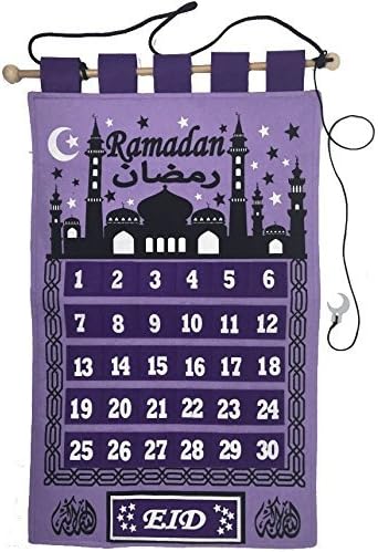 Purple Ramadan Tracker Count Down Ramadan Calendar