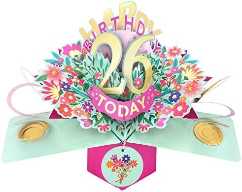 Happy 40th Birthday 40 Today Pop-Up Greeting Card Love Kate's Pop Up Cards Her POP215MC40 POP215MC40