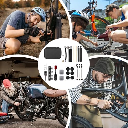 Kit outils de réparation cycle portables et accessoires de dépannage vélo - 5