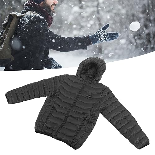 Fussbudget Jaqueta aquecida leve e elegante, casaco de aquecimento de 3 graus com para patinação no