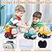 MOONTOY Baby Toy Car for 1 Year Old Boy Birthday Gifts, Push Car Toy for Toddlers 1-3, Animal Racing Cars Infant Play Vehicle Set for 12-18 Month, Friction Powered Montessori Toys for 1-2 Year Old Kid