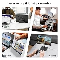 Tragbarer Monitor 15.6", 1080P FHD IPS Laptop Bildschirm Erweiterung – Ansicht 8