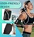 HiRui Running Armband Sleeve Universal Sports Armband Cell Phone Holder Armband for Exercise Workout, Compatible with iPhone 17/16/15/14/Plus/Pro Samsung Galaxy All Phones (M, Black)