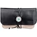 YXZN Étui De Rangement pour Pochette À Tabac en Cuir Véritable, Support De Sac De Tuyau De Voyage À roulettes Portable pour 2 Tuyaux Et Accessoires, Unisexe Vintage