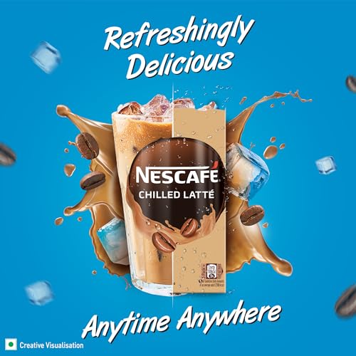 Image of Nescafe Ready To Drink Coffee Flavoured Milk, Iced Latte, 180 ml Tetra Pack, Liquid