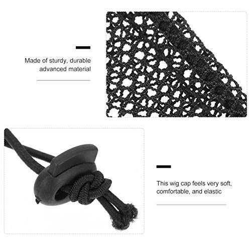 FRCOLOR 8 Peças de Peruca Elástica Capuz Malha Respirável Elástica Tecelagem de Cabelo Cobertura de