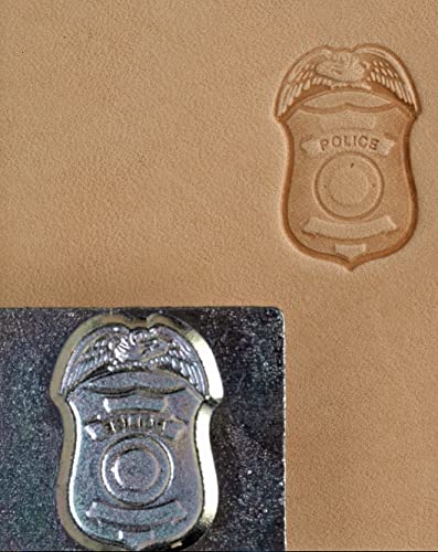 Police Badge Craftool 3-D Stamp Tandy Leather 8595-00