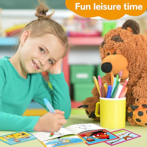 chiazllta 40 Pack Story Coloring Books Mini Coloring Story Book Bulk Leveled Early Guided Reading First Grade for Toddler Preschool Kindergarten Kid Birthday Favor Classroom Activity Supplies(Orange) by chiazllta - Image 6