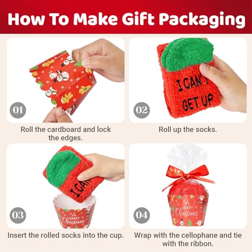 Image of HAPPYPOP Christmas Socks for Men Women - Christmas Gifts Stocking Stuffers for Teens Animals