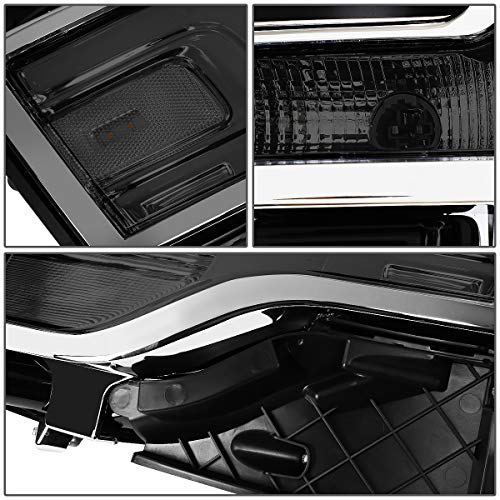 Pair Oe Style Smoked Housing Headlight Lamps+Tool Kit Compatible With Ford Flex 13-19 #TOP3