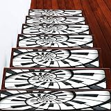 Stair Treads Carpet Unusual Abstract Piano Keyboard Spiral Fractal Like Endless Staircase Non Slip S
