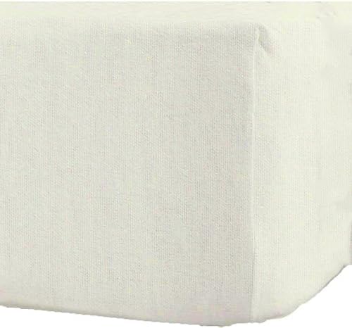 AmigoZone 100% Brushed Cotton Thermal Flannelette Fitted Sheet, King Fitted Sheet - White