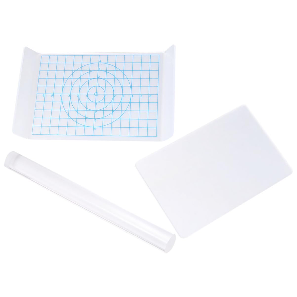 SHINEOFI 1Set Acrylic Clay Tool Shaped Roller Board Solid Acrylic Rod for Pottery and Clay Sculpting Projects