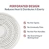 HIC Kitchen Heat Diffuser Reducer Flame Guard With Removable Handle, Stainless Steel, Distributes Heat Evenly And Reduces Scorching, For Gas Electric Glass Stovetops, 8.25-Inch, Set of 2 #1