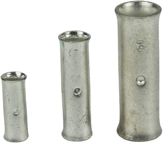 UKCable-Ties Copper Tube Butt Connectors Terminals Straight Joiner Crimp/Solder (5, 25mm²)