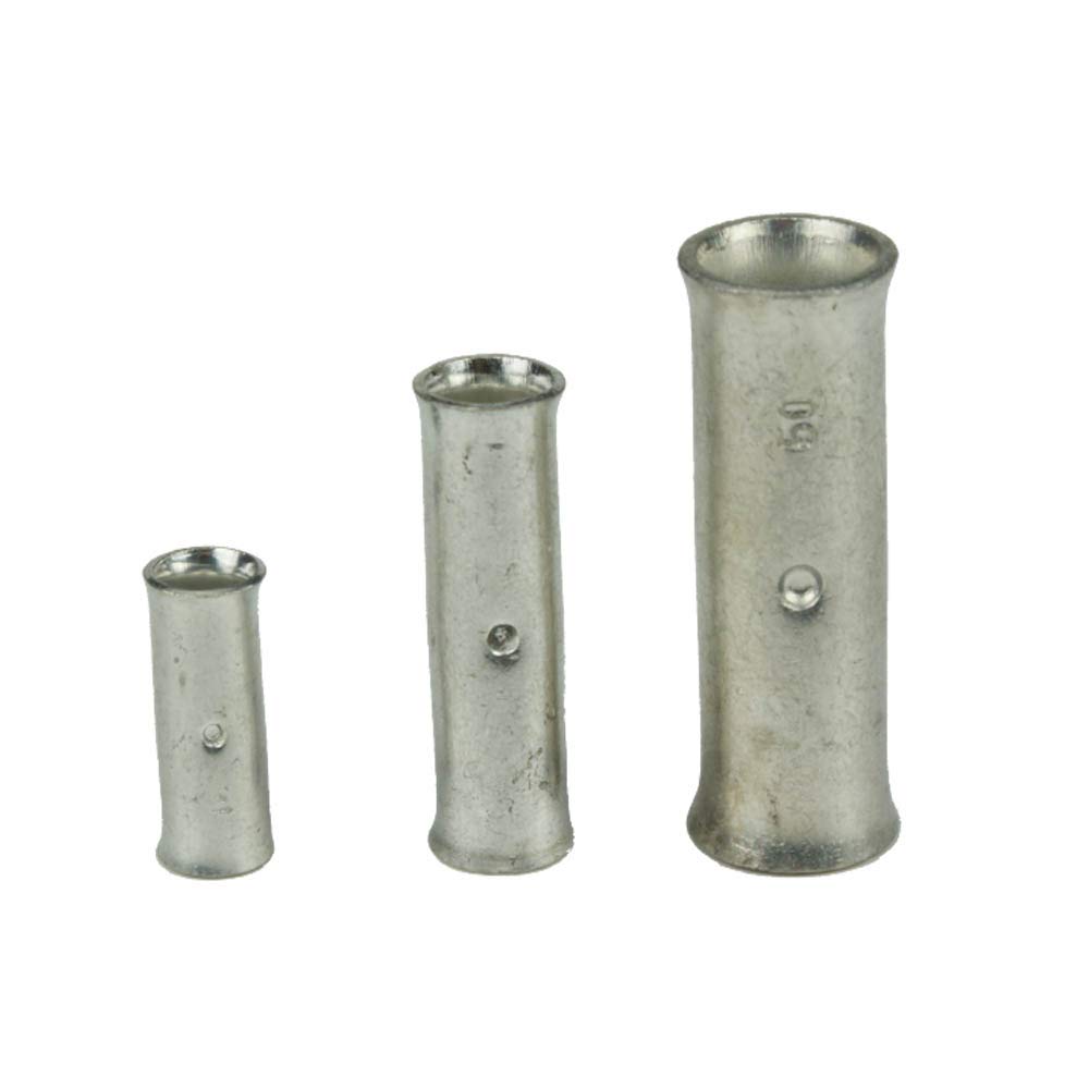 UKCable-Ties Copper Tube Butt Connectors Terminals Straight Joiner Crimp/Solder (10, 35mm2)