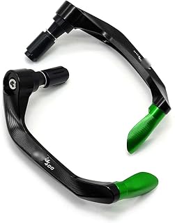Para Kawasaki Ninja 300 400, protección de aleación de aluminio, protector de manos profesional para carreras, protector de arco para motocicleta, protector de embrague de freno ( Color : Verde , Size