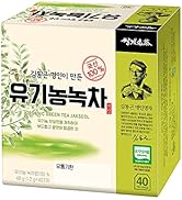Ssanggye Organic Green Tea 1.2g x 40Tea Bags, 100% Natural Herbal Rich in Antioxidants Anti-Infla...