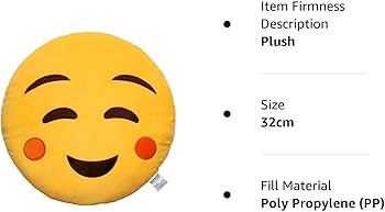 Amazon.com: EvZ Official Certified Relaxed Emoji Pillow - 32cm
