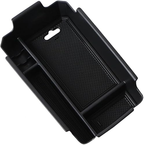 Compatible con Volvo XC40 2018-2023, organizador de consola central, organizador de consola ABS, bandeja de consola central antiarañazos, color negro