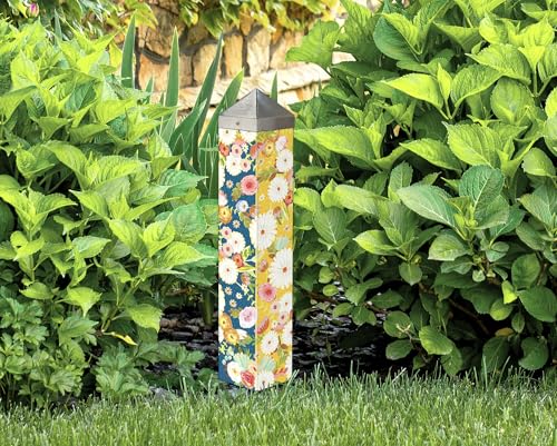 Studio M Art Pole Outdoor Decorative Accessory for Landscaping, Gardens, and Yards, 20 Inches Tall Weather Resistant PVC with Vinyl Wrap, Positivity by Studio M - Image 4