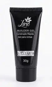 Gel Construtor Builder Construção Rápida para Unhas, Transparente, 30g | Alta Viscosidade, Alongamento e Estrutura, Uso Profissional, Ponto de Tensão, Extensões e Blindagens