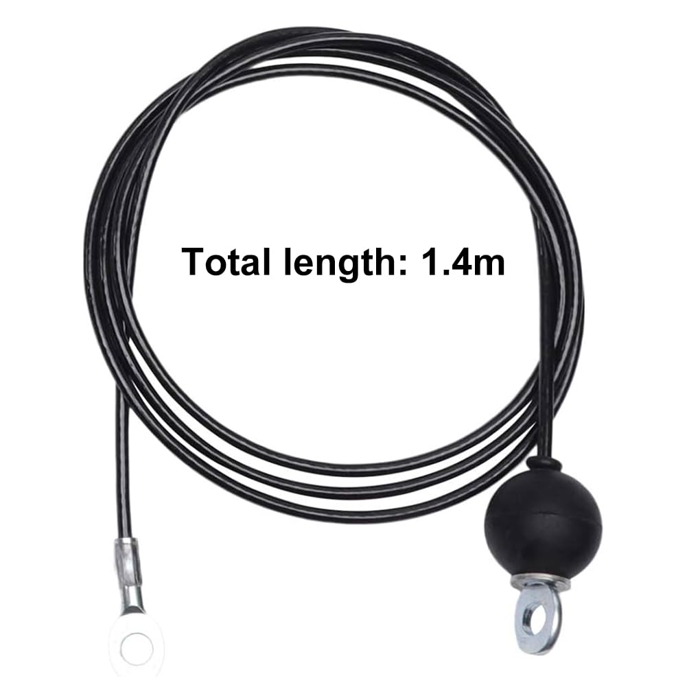 Câble De Poulie Fitness 1,4m - Acier Recouvert PU Avec Bille Anti-Vibration - Pour Machine De Musculation à Poulie