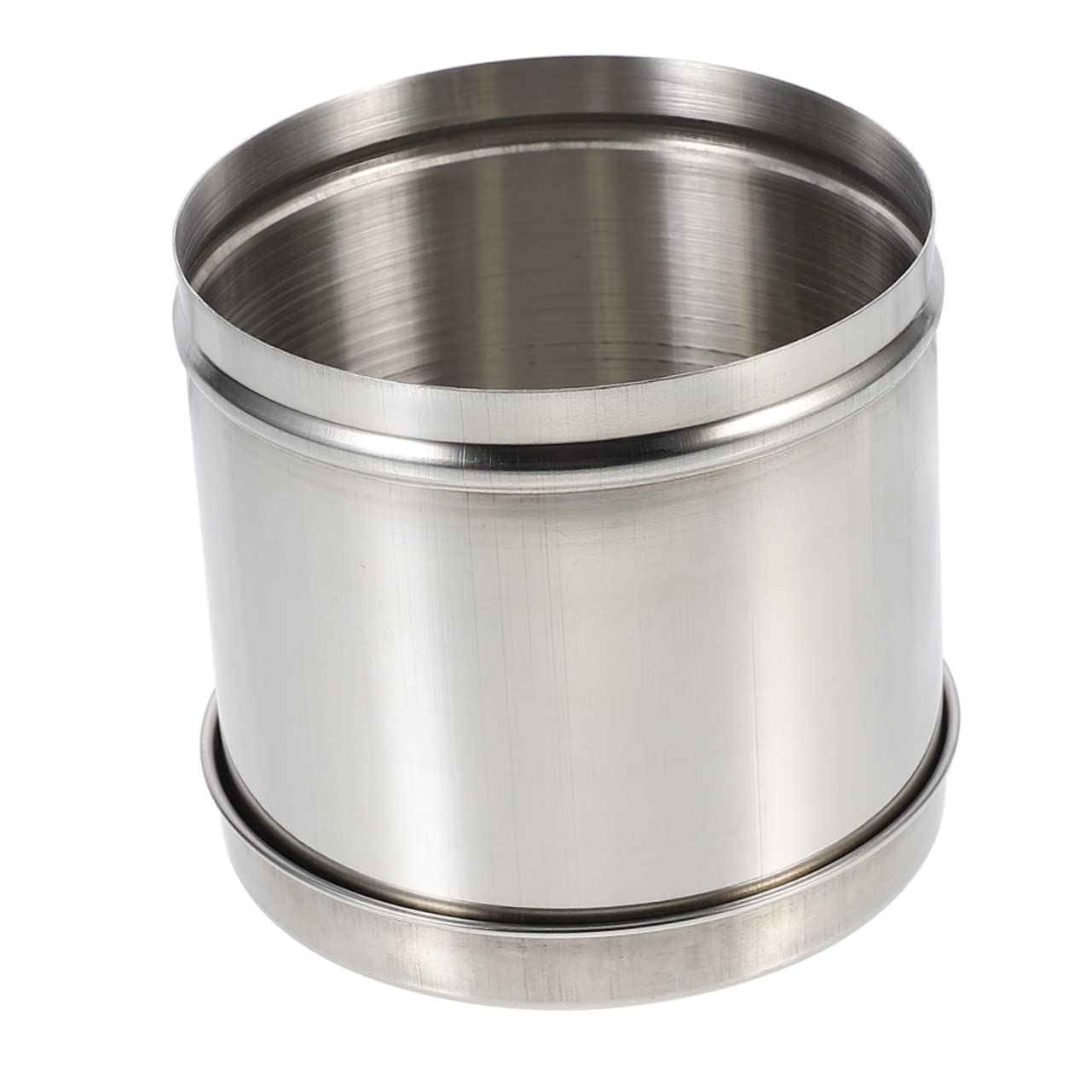 Beatifufu jar containers with lids cotton swab holder container Bathroom Storage Jars container with lid Dressing Container Gauze Jar tube Stainless steel Metal