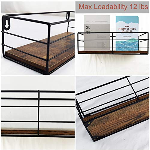 Crugla Floating Shelves Wall Mounted Set Of 3, Hanging Storage Shelf For Bathroom, Living Room, Bedroom, Kitchen Home Decor #TOP6