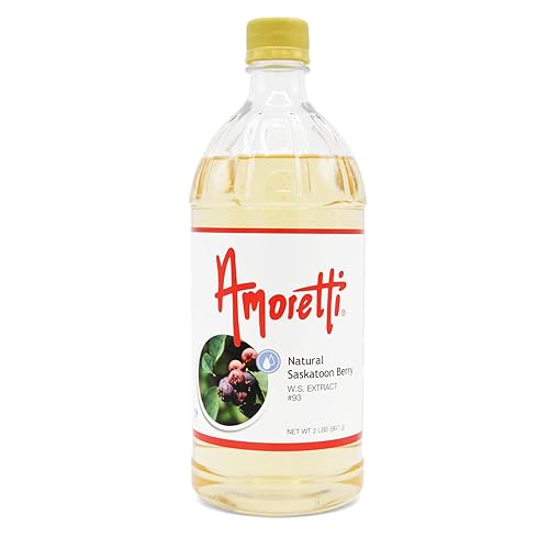 Miniatura 4 de Amoretti - Extracto natural de bayas de Saskatoon soluble en agua de 2 onzas - Altamente concentrado y perfecto para pasteles, salados, elaboración
