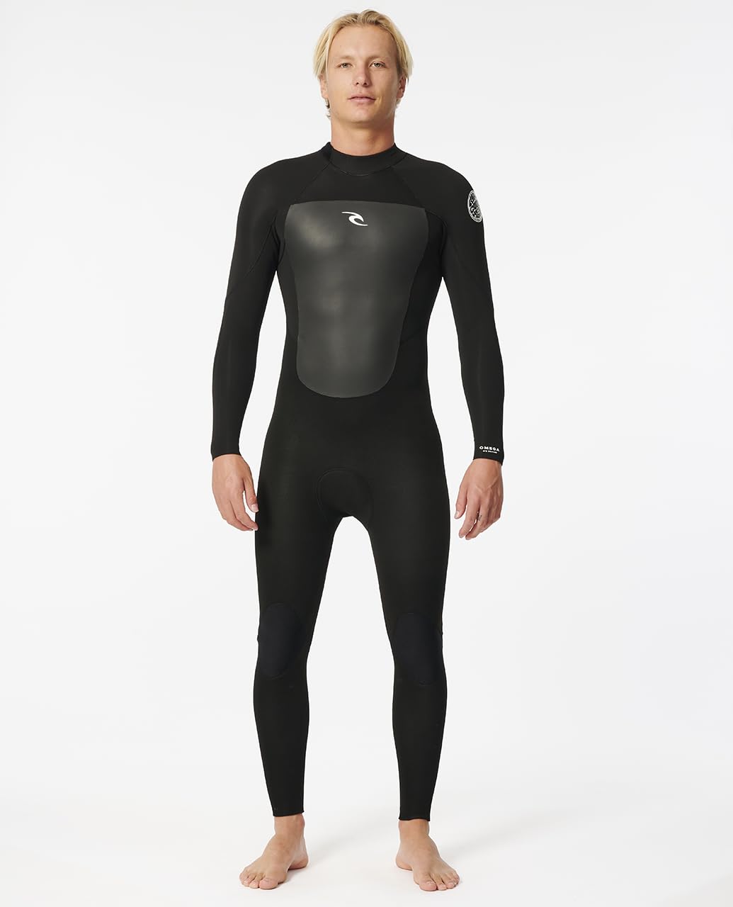 RIP Curl - Muta da Surf Omega 4/3 mm Zip Back - Neoprene Elasticizzato e Cuciture rinforzate, Ideale per Temperature dell'Acqua tra 12 e 15°C