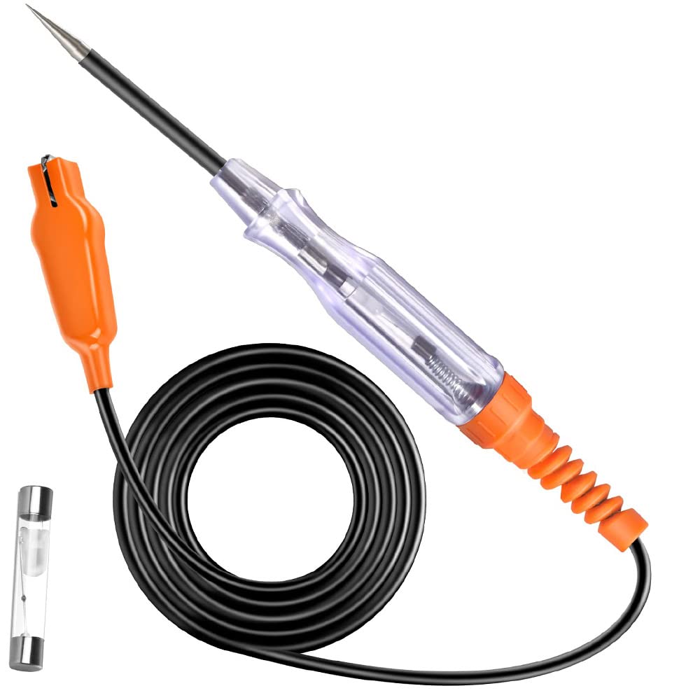 Dual Color LED Automotive Test Light with Extended Test Leads & Sharp Piercing Probe Universal Circuit Tester 6-24V
