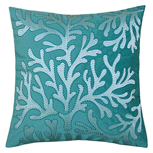 Homey COZY 71157-Coral Accent Pillow, 1 Count (Pack of 1), Teal