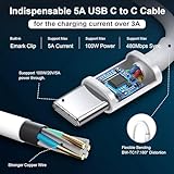 96W Super Fast Charger, MacBook Pro Charger，Laptop Charger for MacBook Air USB C, Compatible with MacBook Pro 16,15,14,13 inches, iPad Pro 12.9, 11inches and all USB C devices, 2M Cable - Image 4