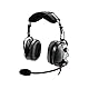 AIRVOICE Aviation Headset mit Geräuschunterdrückungsfunktion, Headset für Piloten mit bequemen Ohrpolstern und flexiblem Mikrofon, PNR Luftfahrt-Headset für Piloten mit Tragetasche