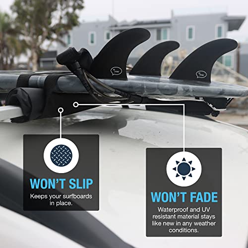 image for Ho Stevie! Surfboard/SUP Round Roof Rack Pads (Set of 2 Pads, 28