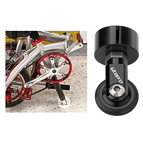 Newmind Rodinhas de liga dobrável para bicicleta fácil com rotação de 360 graus dobrável para transp
