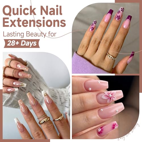Image of UNA GELLA Coffin Nails Tips, 216 PCS Soft Gel Nail Tips Coffin Half Matte Full Cover False Nails Pre-shaped Clear Acrylic Press on Nails Medium for Nail Extensions Home DIY Salon, 12 Sizes