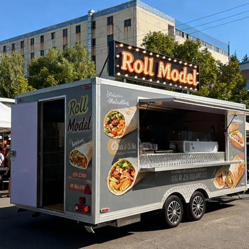 Food Truck & Food Trailer Business System – Pre-Assembled Stainless Steel Kitchen with Utilities, for Launching a Full-Service Diner or Grill Concept
