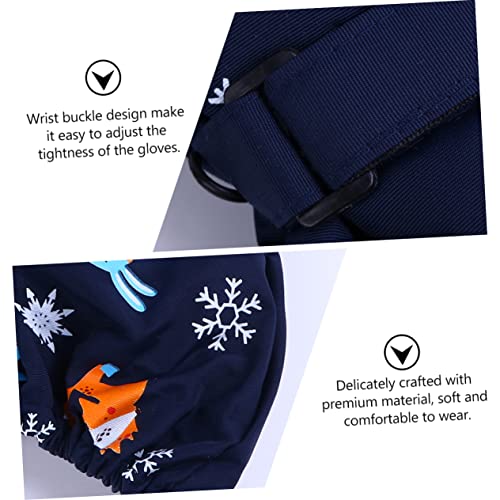 3 Pares luvas de esqui infantil luvas infantis luvas de snowboard luvas de neve para crianças luvas