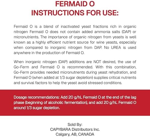 Fermaid O Yeast Nutrient 2 oz (56.7 g) - Sold by CAPYBARA Distributors Inc.