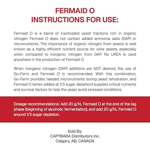 Image of Fermaid O Yeast Nutrient 2 oz (56.7 g) - Sold by CAPYBARA Distributors Inc. (Pack of 3)
