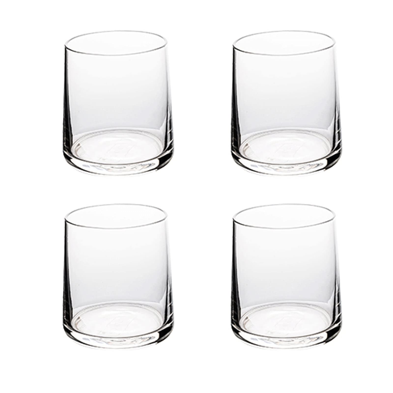 Szklanki 4-częściowy zestaw szkła bezołowiowego szkła 7.7oz bezołowiowy zestaw szkła odpowiedni dla kubków na napoje whisky i zestawy do napojów gospodarstwa domowego Szklanki do wody Szklanka barowa