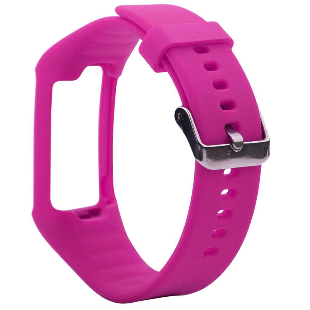 B Baosity Replacement Band, Soft Silicone Strap, Sport Wristband for Polar A360 & A370 Watches Part, Rose