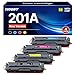 Produktbild NOGIVY 201A 201X CF400A Toner mit Chip Kompatibel für HP 201A 201X CF400A CF400X Toner für HP Color Laserjet Pro MFP M277dw M252dw M277 M274n M252n M252 M277c6 (Schwarz Cyan Gelb Magenta, 4er-Pack)