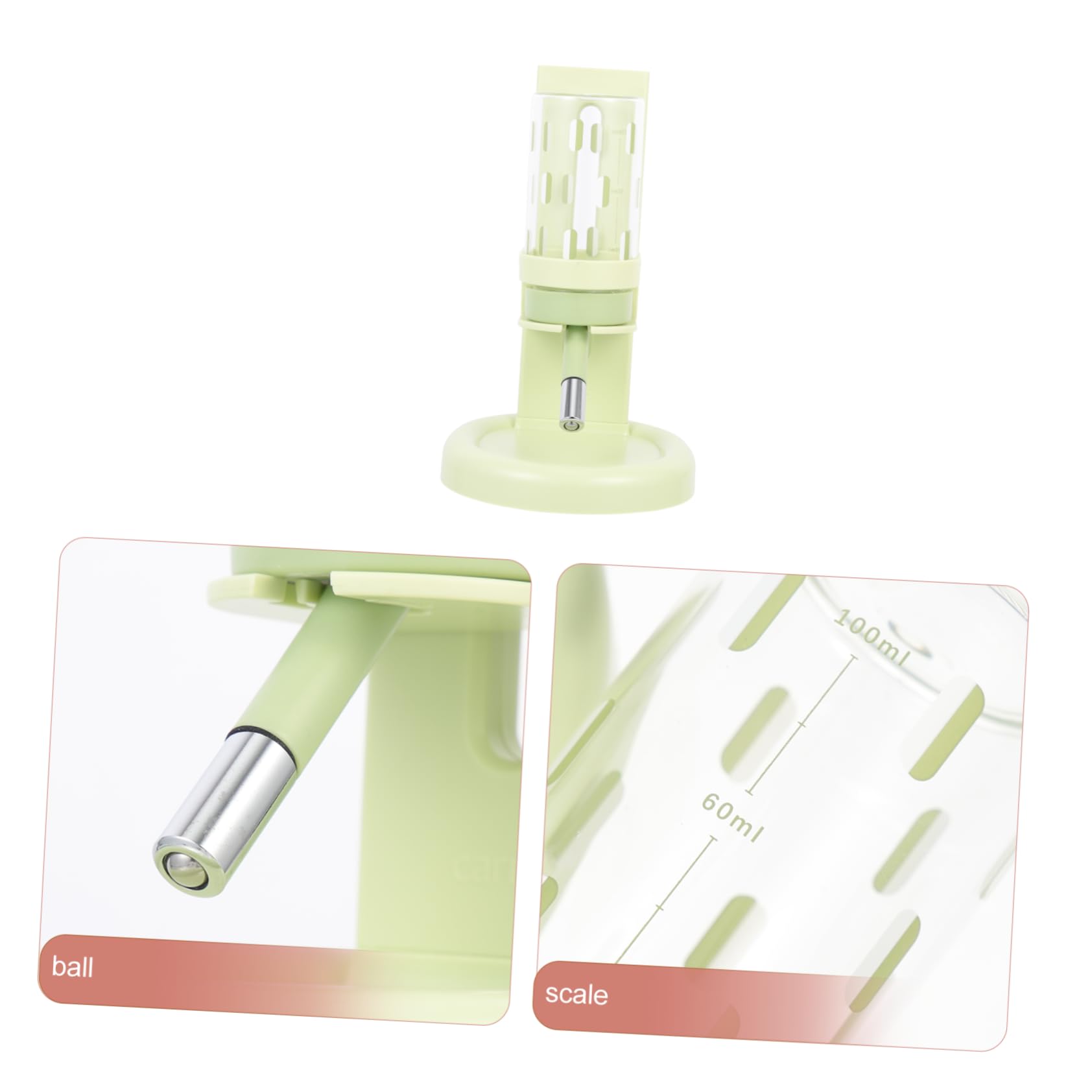 Toyvian Multi Function Hamster Water Bottle Dispenser with Transparent Stand Convenient Automatic Feeder for Pets Easy Installation for Household Use