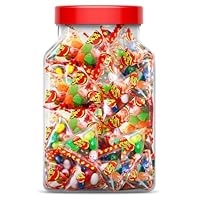 Broadway Candy Sweets Jar - Jelly Belly Pyramid Jar - Approximately 50 Pyramid Bags Filled with an Assortment of Jelly Beans - Variety of Flavours - Perfect for Parties & Portion-Controlled Snacking