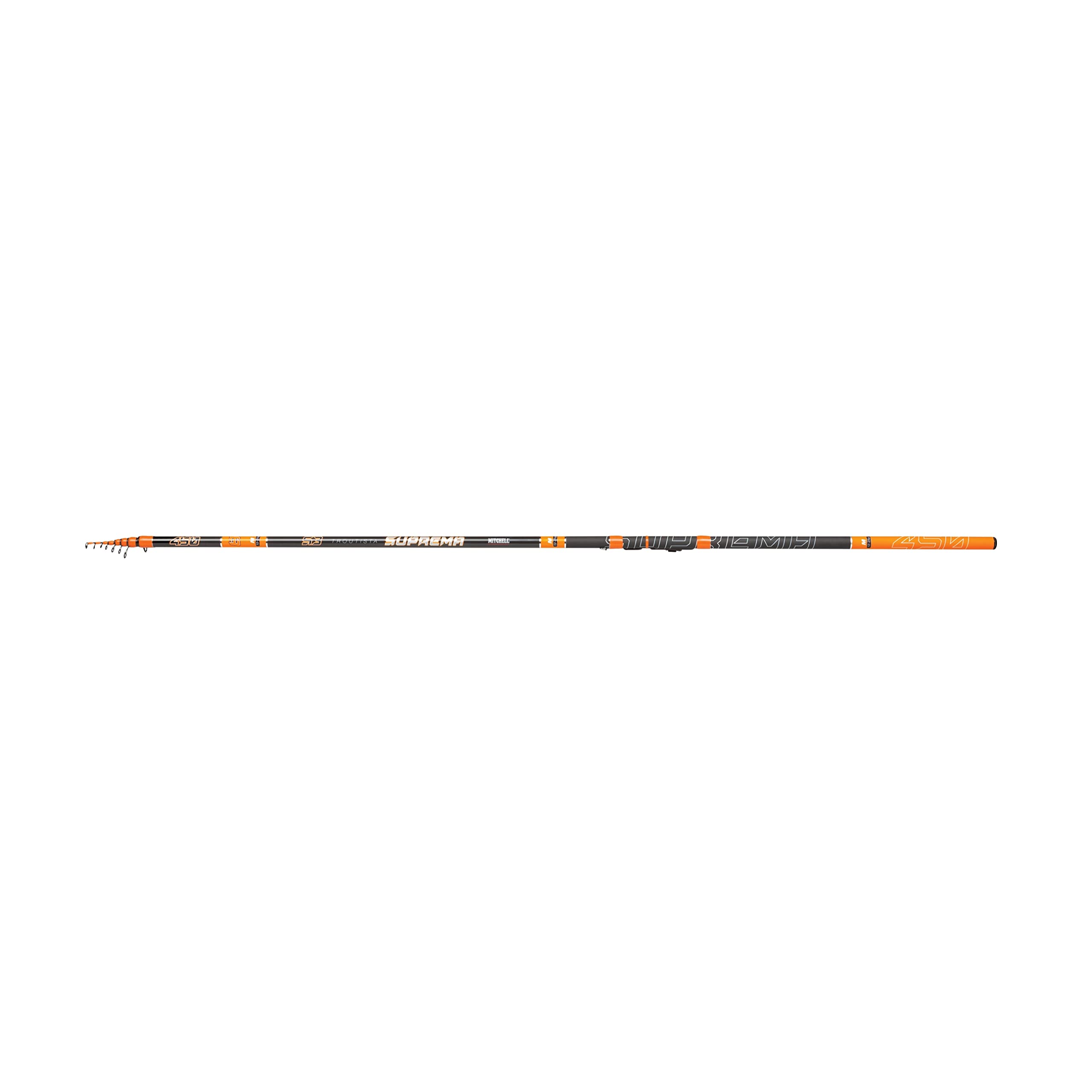 Mitchell Suprema™ Troutista S3 Canna | Canna da pesca alla trota in carbonio M30 con fusto leggero e reattivo | 11 azioni per la pesca agonistica e in lago | 4 m, 15-35 g