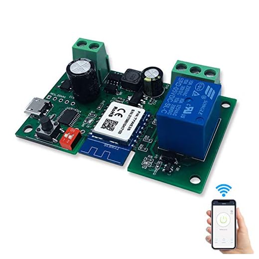 1 Canale Intelligente Pulsante Relè Wifi DC5V/12V Wireless Universale Modulo Telecomando Interruttore Timer per Automazione Cancelli Compatibile con Alexa, Tuya Smart Life App