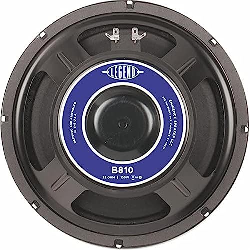 Eminence Legend B810 10" Bass Amplifier Speaker, 300 Watts at 32 Ohms